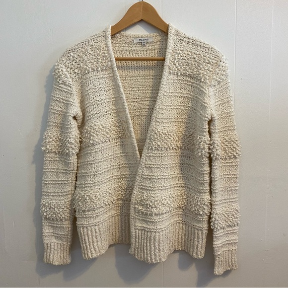 Madewell Bronson Cardigan Sweater XXS size in Seashell (ivory) Color - Picture 1 of 11